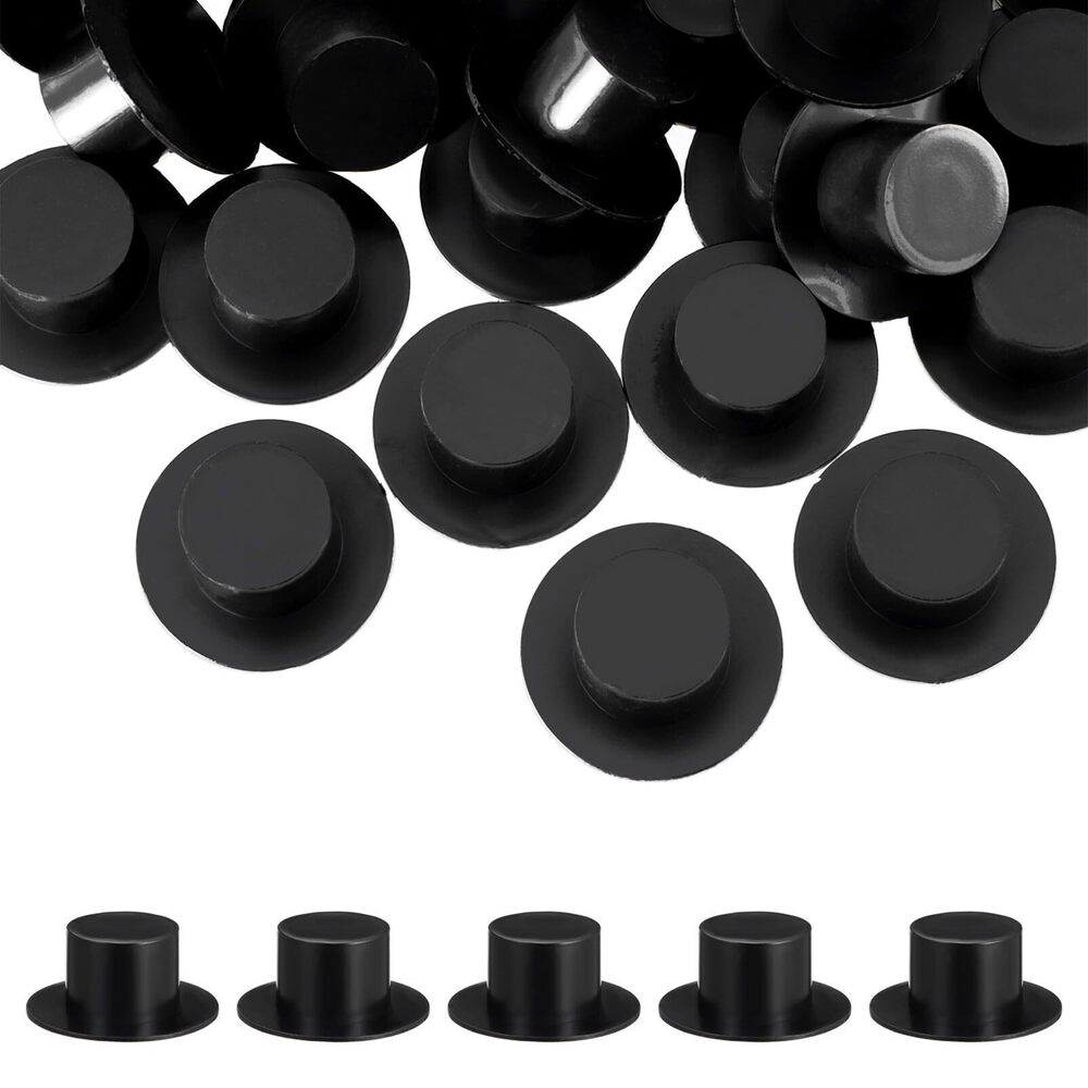 7150 50pcs Mini Hat Headband Small Christmas Topper Covers Black Party Hat